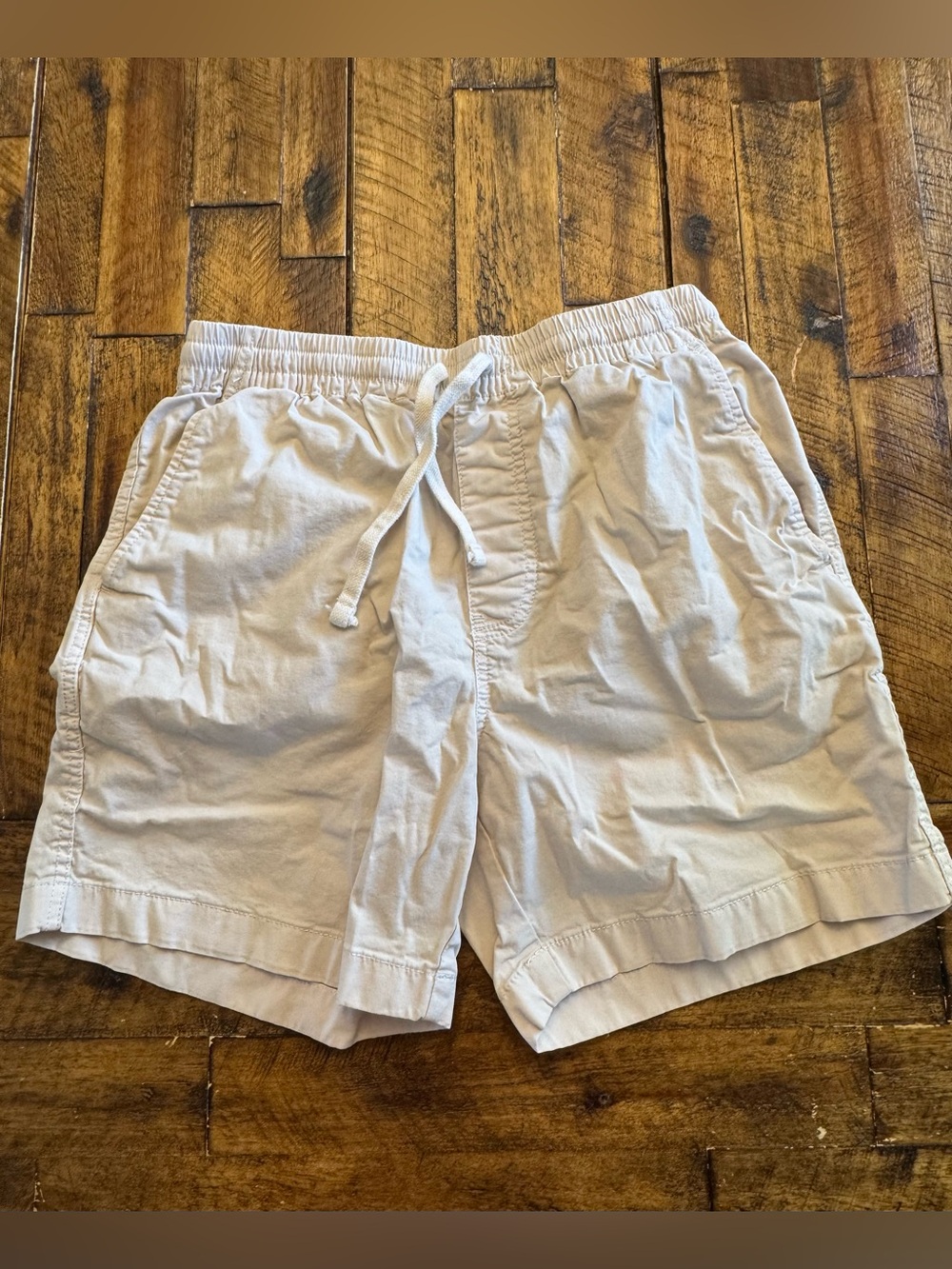 Crew Men's Size Small Dock Shorts Khaki Cotton Casual Drawstring Summer